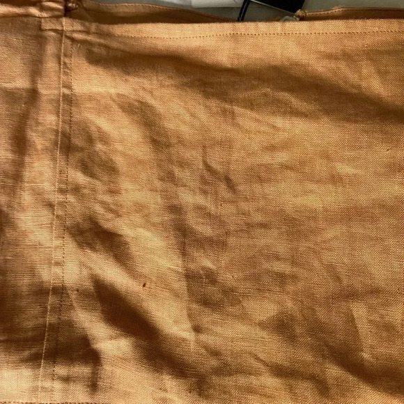 NICOLAS tan puff sleeve linen cotton top - Picture 9 of 11